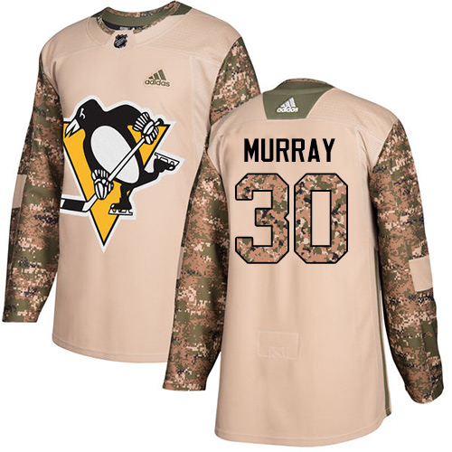 Adidas Penguins #30 Matt Murray Camo Authentic Veterans Day Stitched NHL Jersey